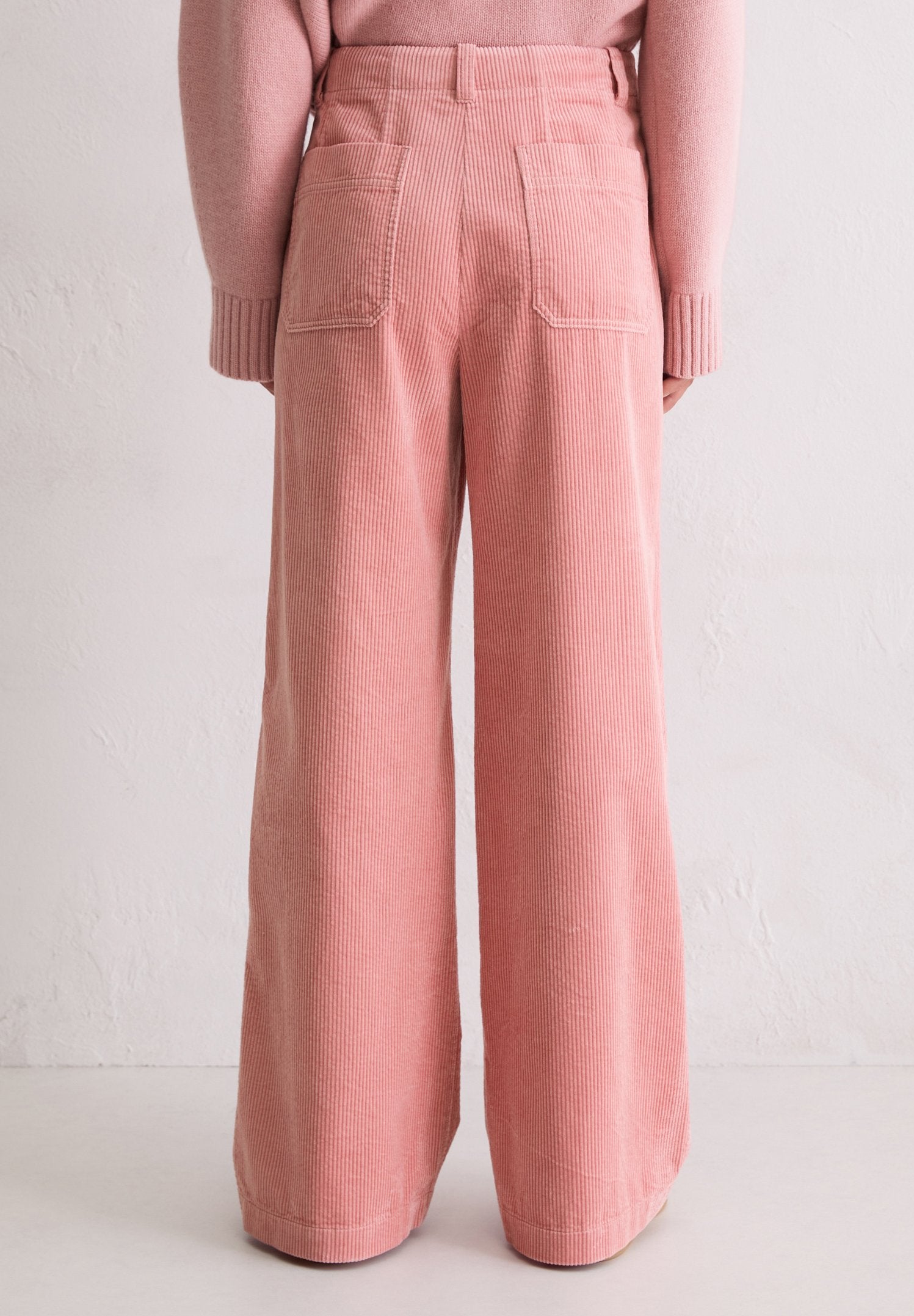 Marc O'Polo WIDE-LEG TAILORED WAISTBAND FRENCH POCKETS PATCH POCKETS