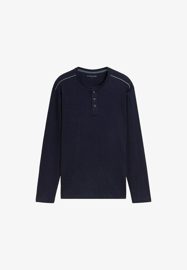 TOM TAILOR Long sleeved top - knitted navy