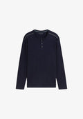 TOM TAILOR Long sleeved top - knitted navy