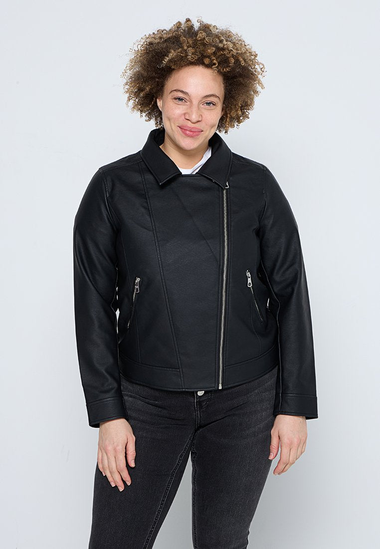 CARSABINE FAUX LEATHER BIKER OTW CUR Media 1