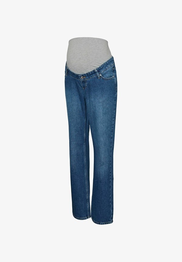 Vero Moda Straight fit maternity - Straight leg jeans - medium blue denim