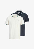Jack & Jones JJEPAULOS SS 2PK  - Polo shirt - turbulence