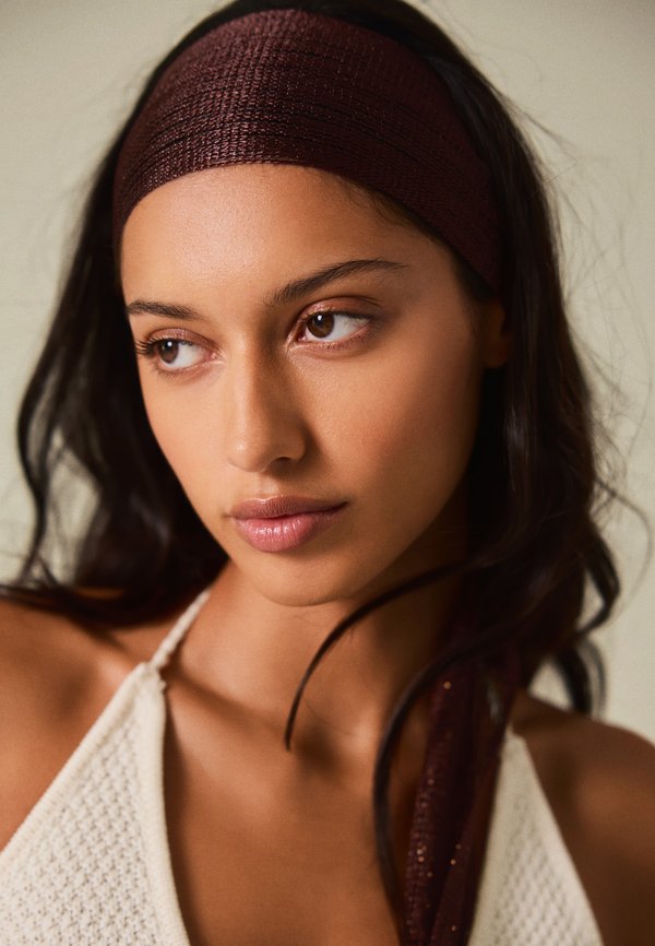 Bershka Scarf - dark brown
