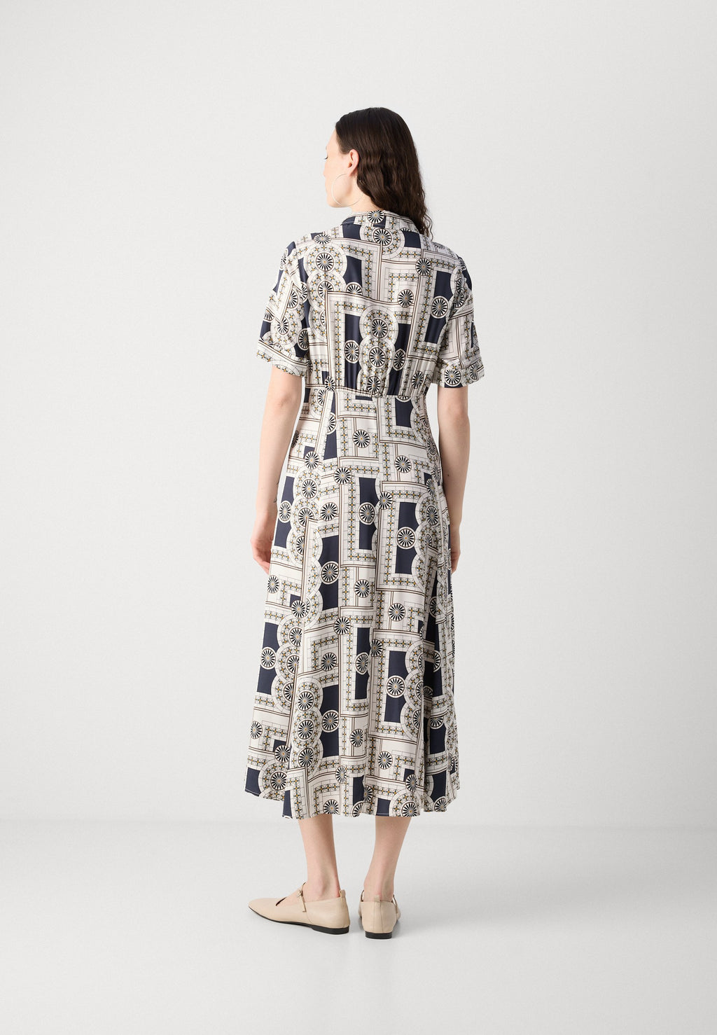 Marc O'Polo DRESS SHORT SLEEVES COLLAR BUTTONED PRINTED