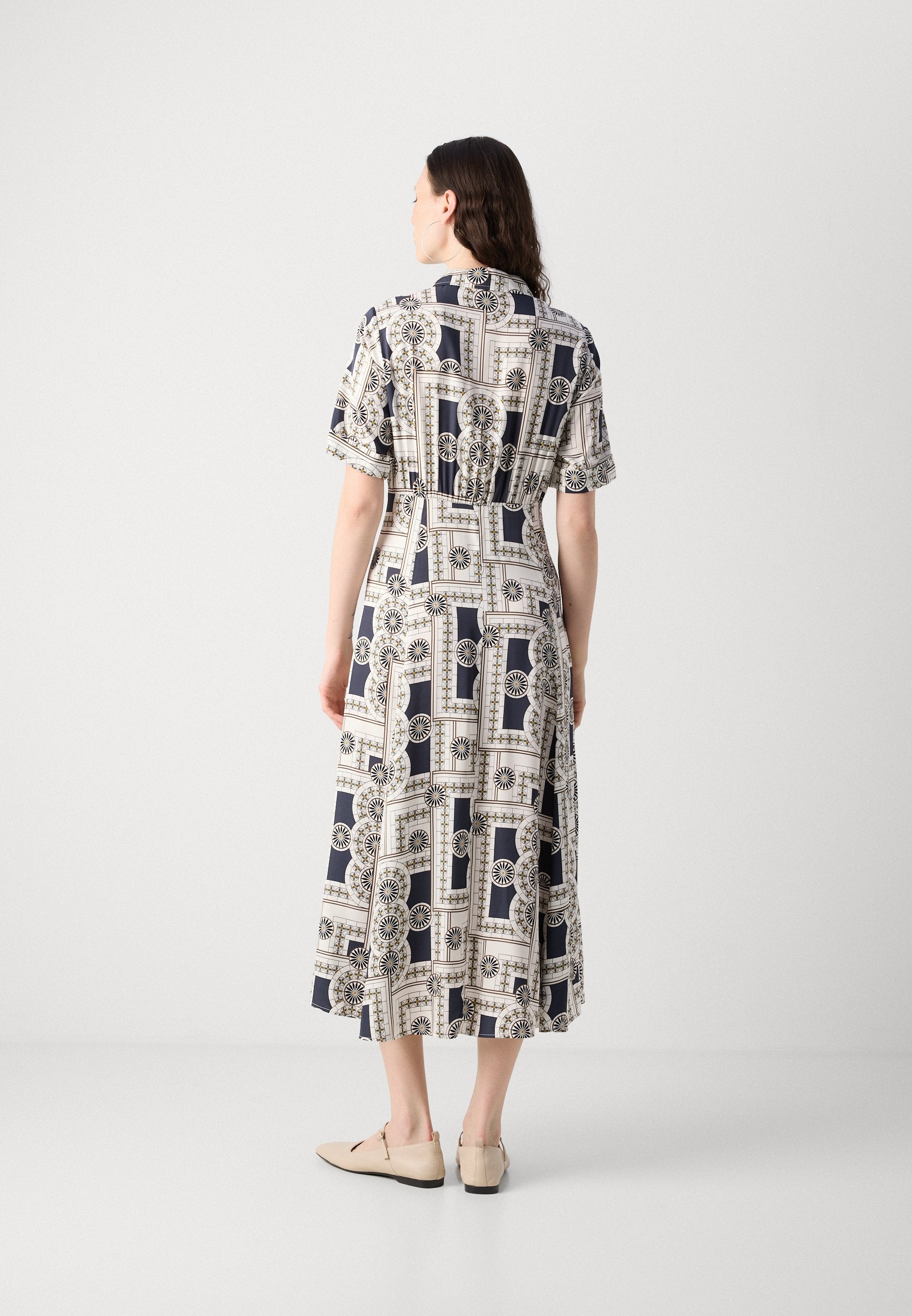 Marc O'Polo DRESS SHORT SLEEVES COLLAR BUTTONED PRINTED