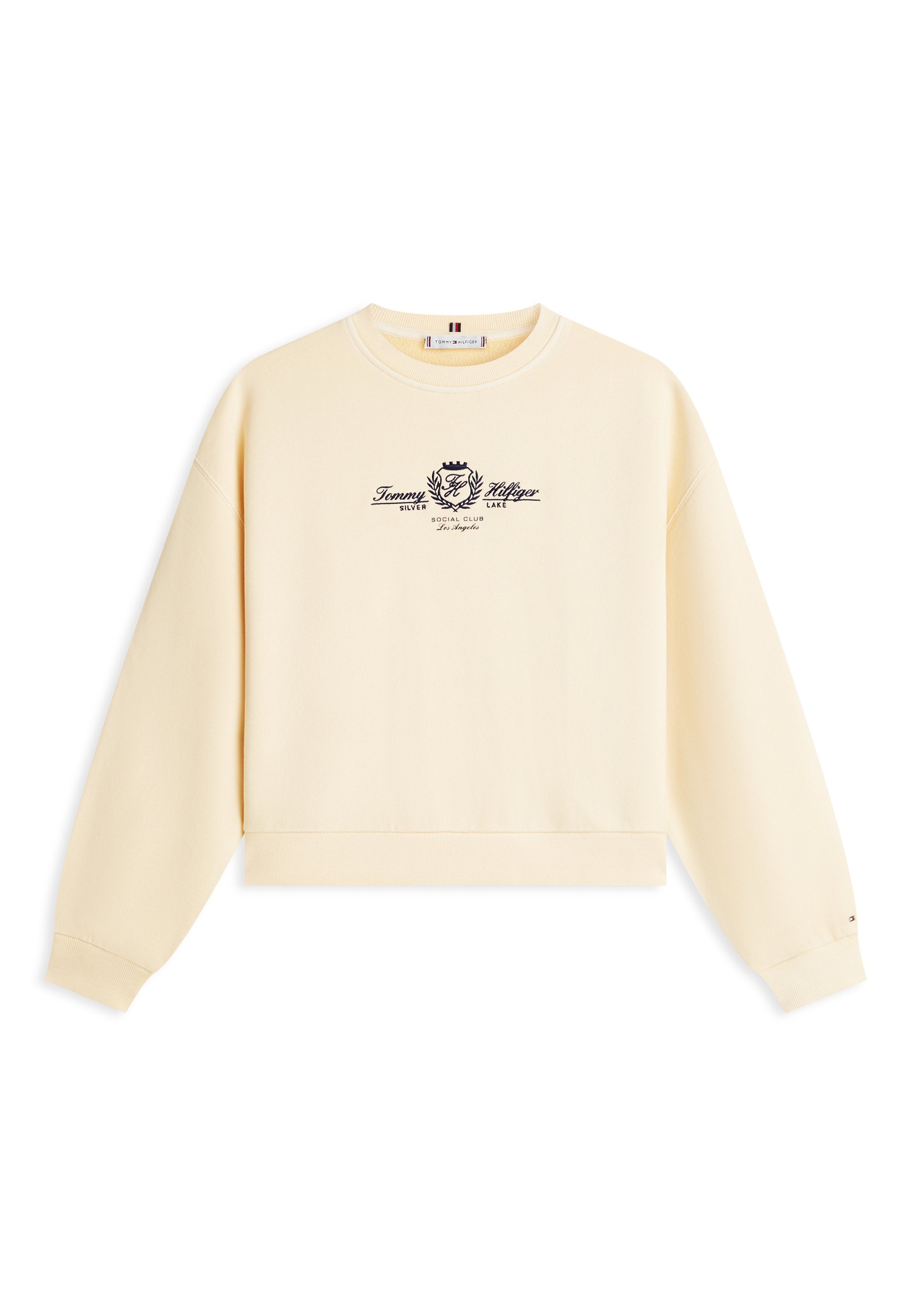CREST EMBROIDERY RELAXED TERRY SWEATSHIRT Media 1