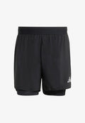 adidas Performance RUN - 2-in-1 shorts - black