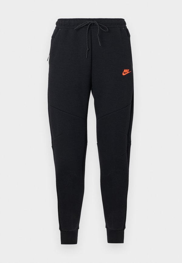 Nike Sportswear Tracksuit bottoms - black/hyper crimson