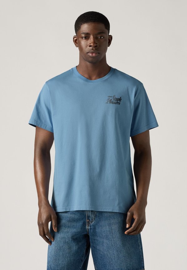 Levi's® RELAXED FIT TEE - Print T-shirt - simple pleasures 2 moonlight blue body simple pleasures back graphic in black