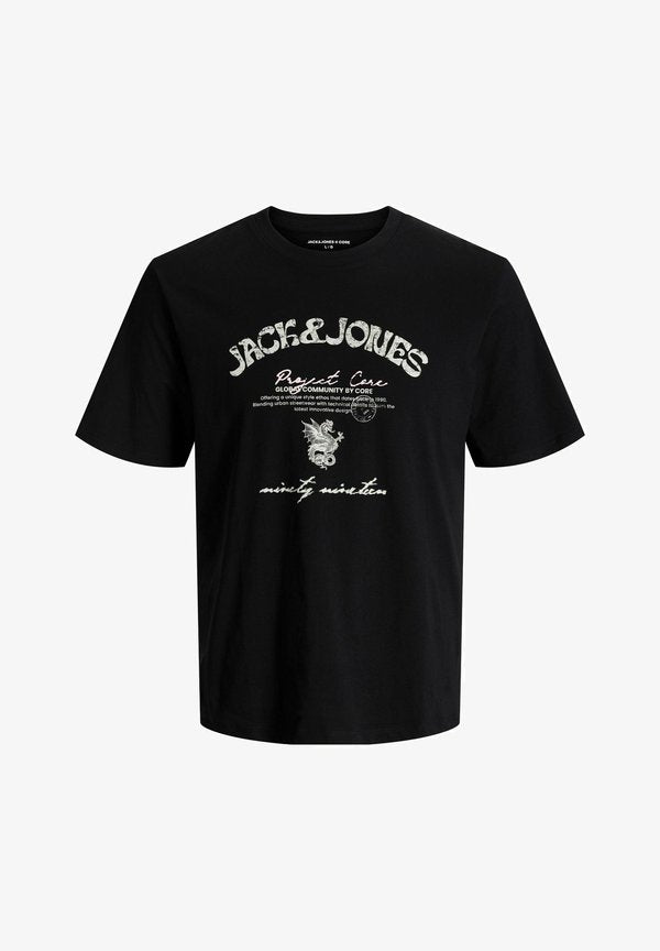 Jack & Jones Printed - Print T-shirt - black