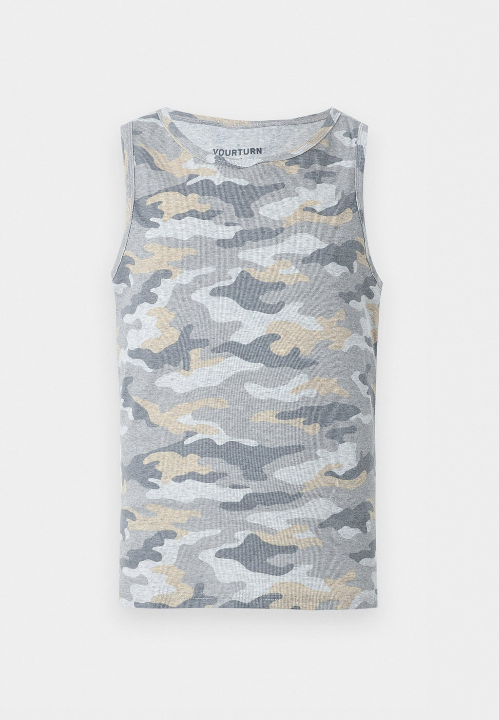 YOURTURN RIB CAMO TANK TOP