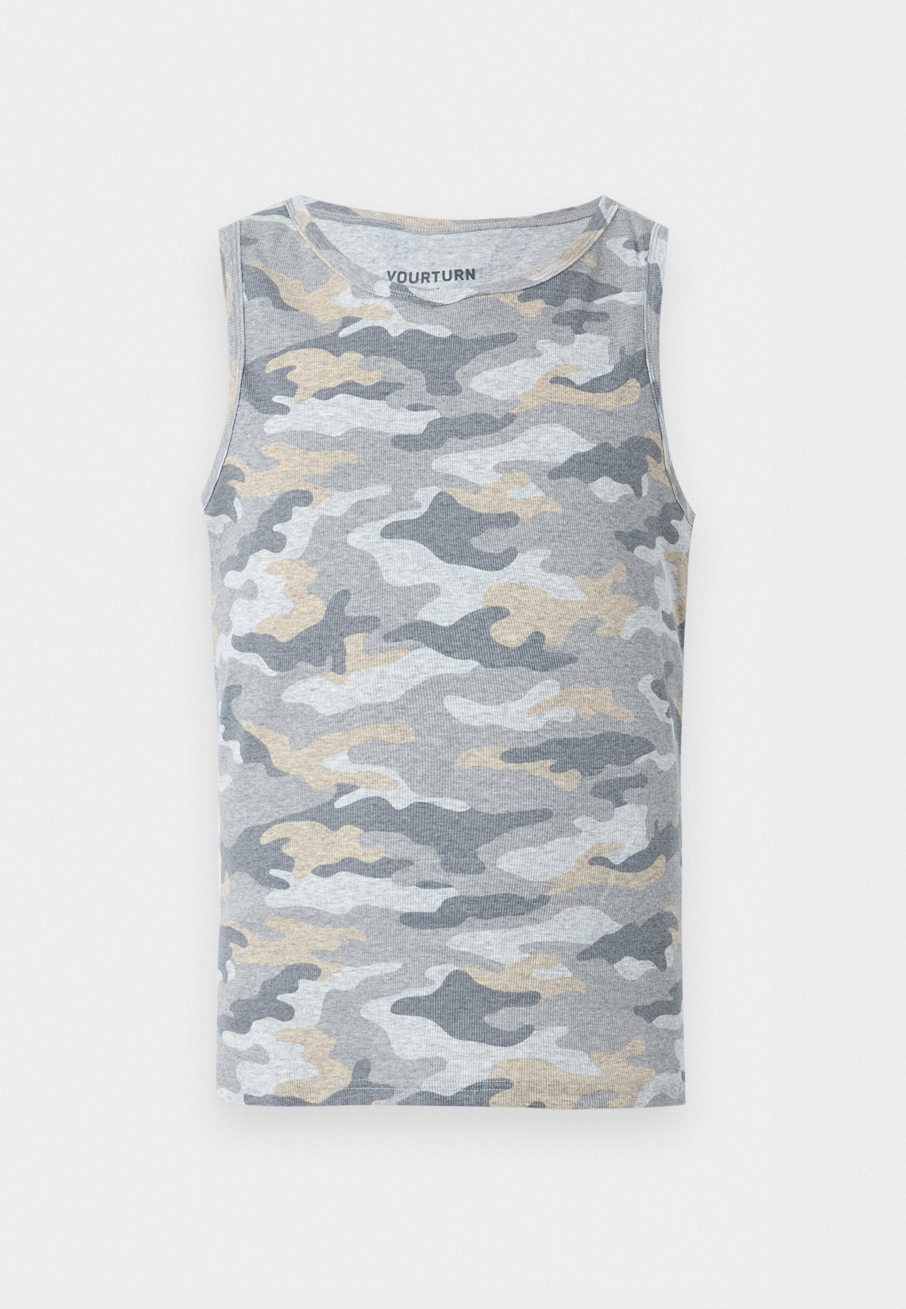 YOURTURN RIB CAMO TANK TOP