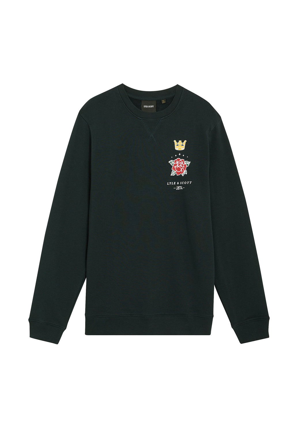 Lyle & Scott MID LAYERS ROSE AND CROWN GRAPHIC CREW NECK