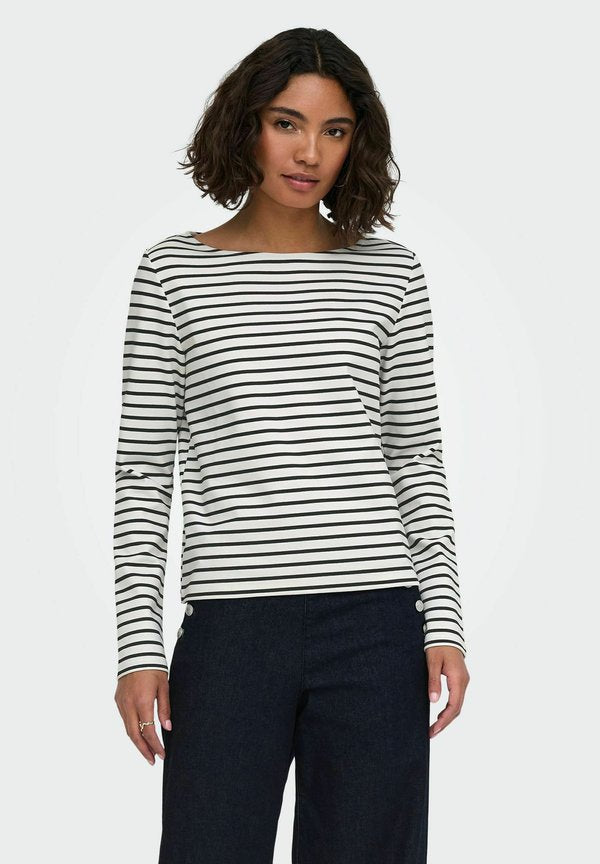 ONLY TOP ONLKELLIE TOP - Long sleeved top - cloud dancer