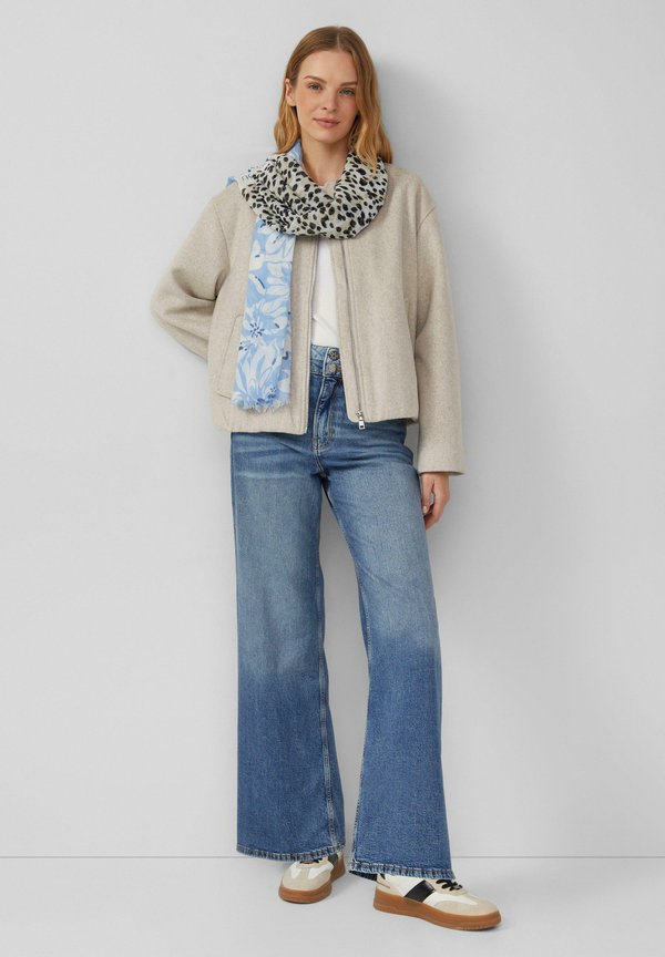 s.Oliver MIT ARTWORK-PRINT - Scarf - royalblau