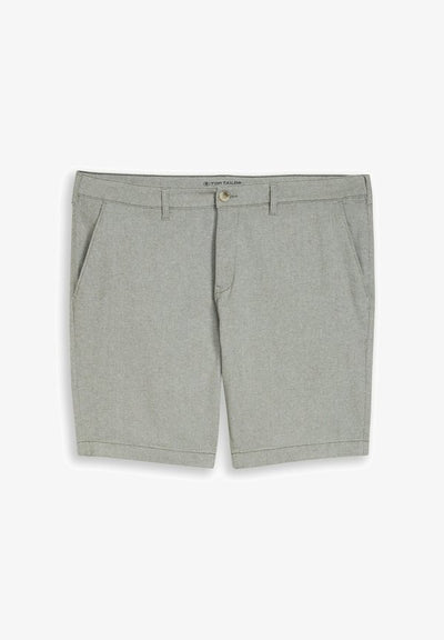 TOM TAILOR PLUS SIZE - CHINO SHORTS MIT STRETCH - Shorts - deep leaf green structure