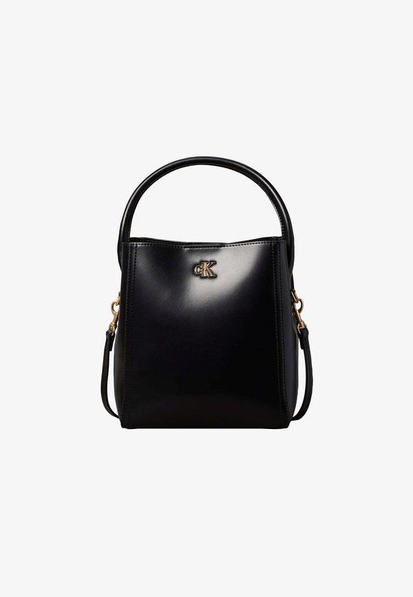 Calvin Klein BUCKET WITH STRAP - Handbag - black