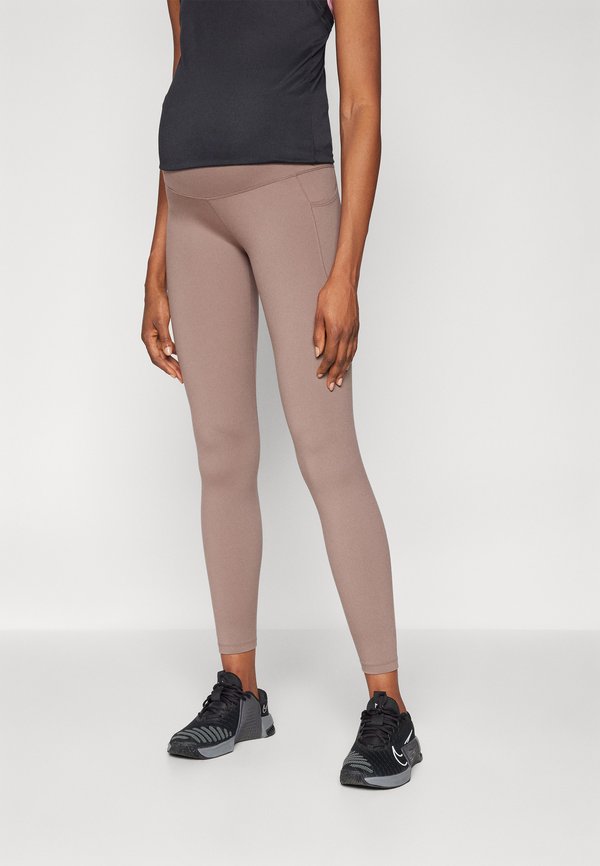 Nike Performance Leggings - Trousers - mink brown