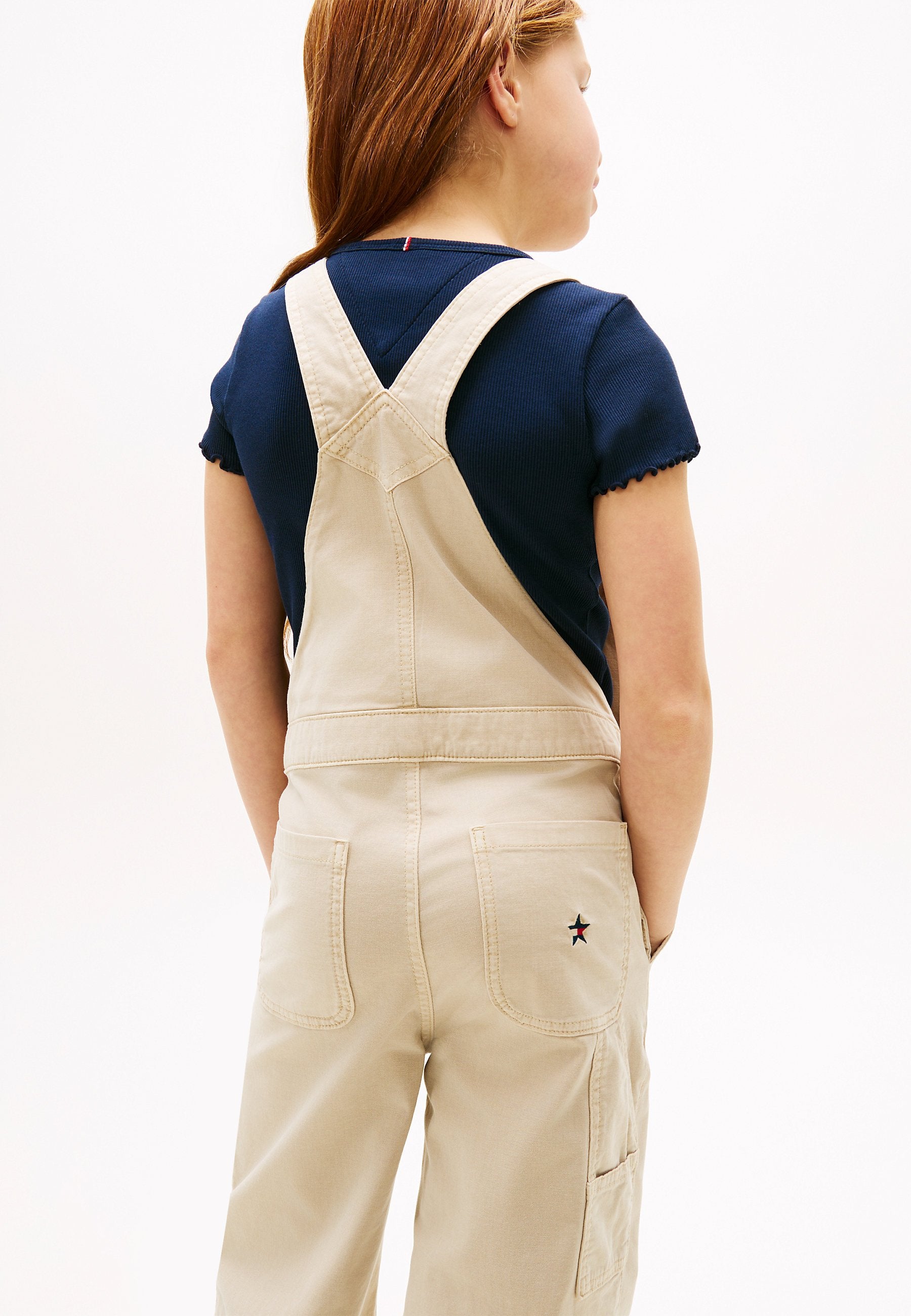 STAR LOGO WIDE LEG TWILL DUNGAREES Media 5
