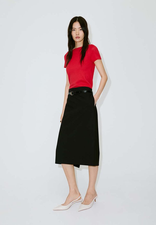 Mango ADULT - Basic T-shirt - red