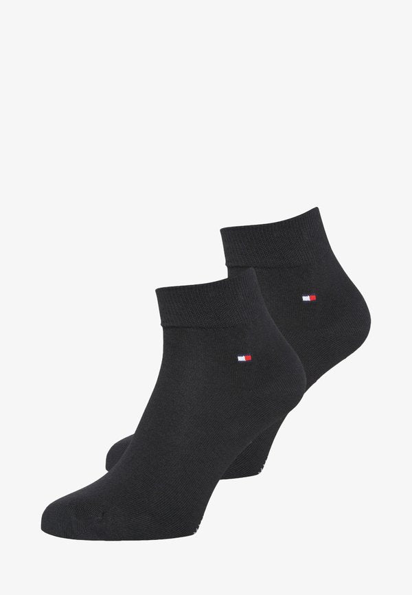 Tommy Hilfiger MEN QUARTER 2 PACK - Socks - black