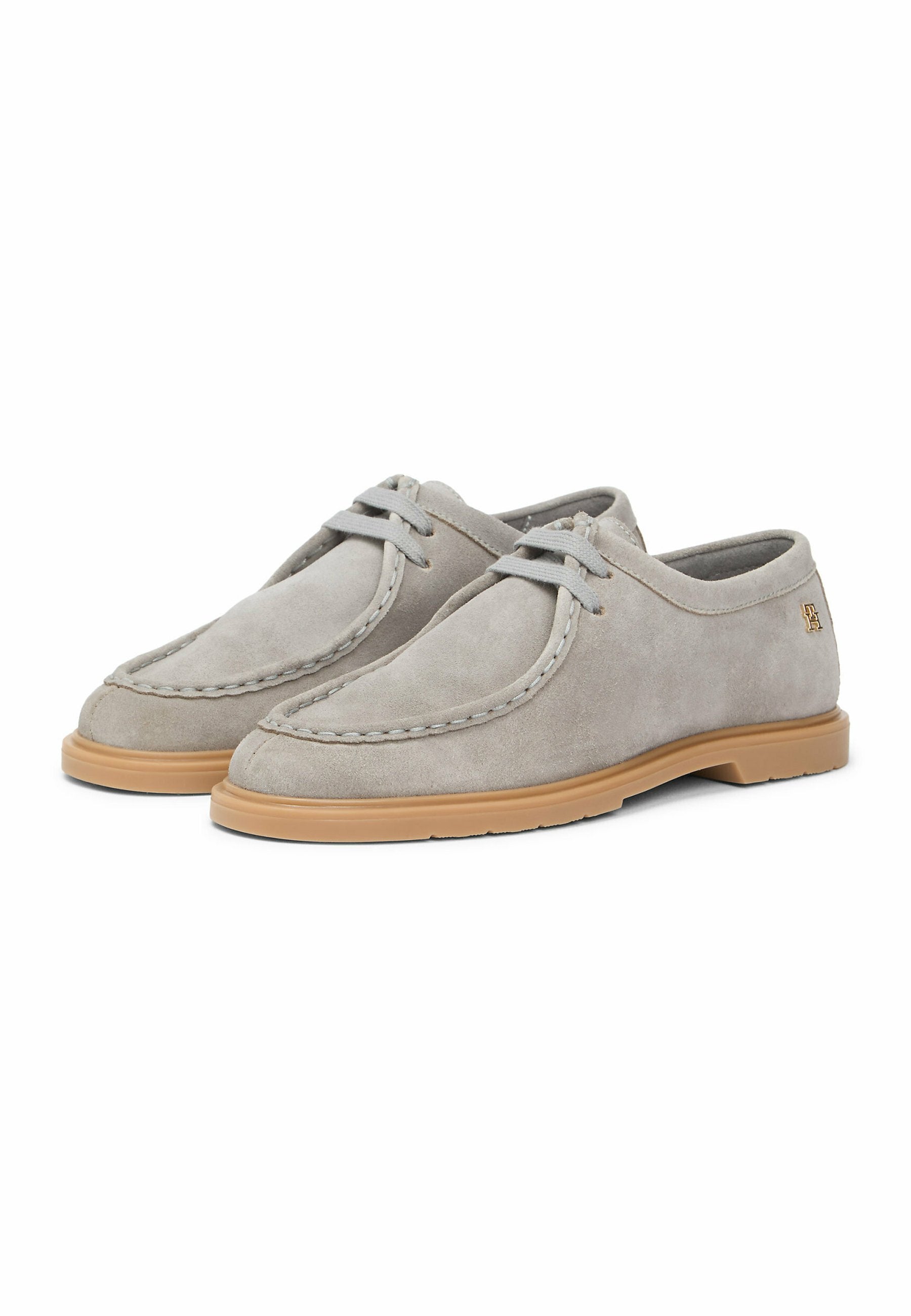 TH MONOGRAM SUEDE MOC TOE LOAFERS Media 2