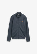 TOM TAILOR MELANGE-OPTIK - Zip-up sweatshirt - navy fine yd stripe