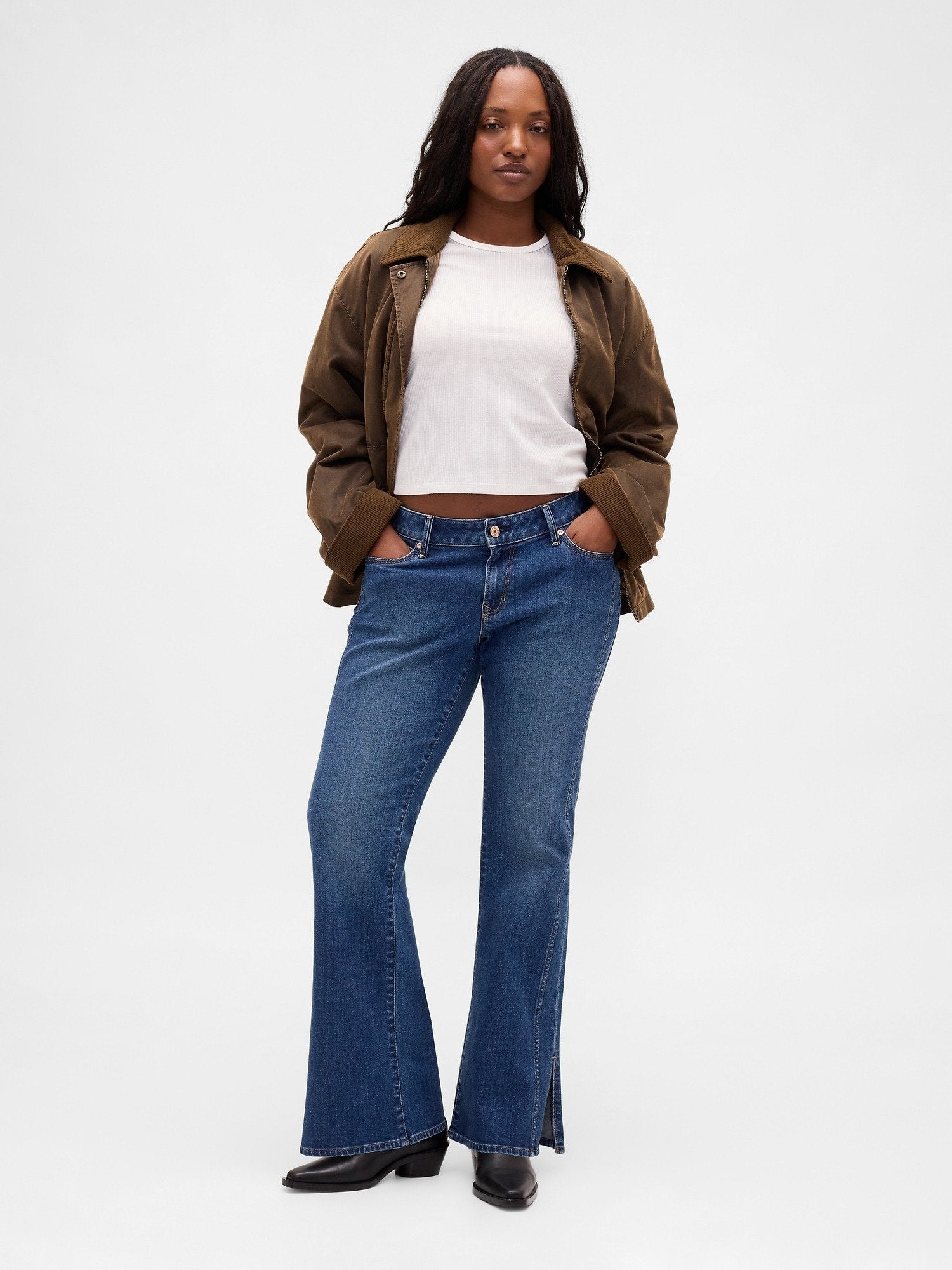 GAP LONG AND LEAN WESTCROFT ZIP HEM