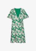 Vero Moda VMZILLE 2/4 WRAP LAYERED DRESS - Day dress - bosphorus