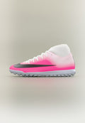 Nike Performance SUPERFLY 11 CLUB TF UNISEX - Turf football boots - white/black/hyper pink