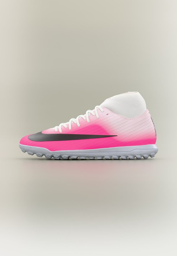 Nike Performance SUPERFLY 11 CLUB TF UNISEX - Turf football boots - white/black/hyper pink