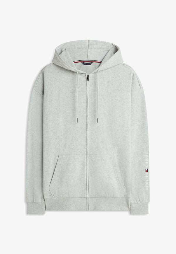 Tommy Hilfiger ORIGINAL ZIP-THRU LOUNGE  - Zip-up sweatshirt - ice grey heather