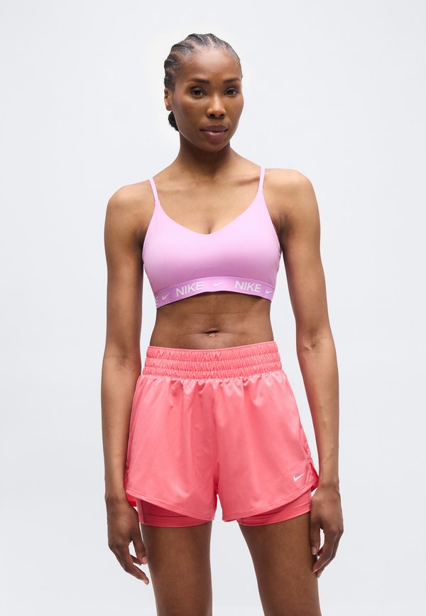 Nike Performance INDY BRA - Light support sports bra - light magenta/white