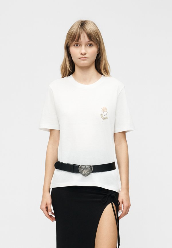 ONLY ONL LUCY MONJA - Print T-shirt - bright white