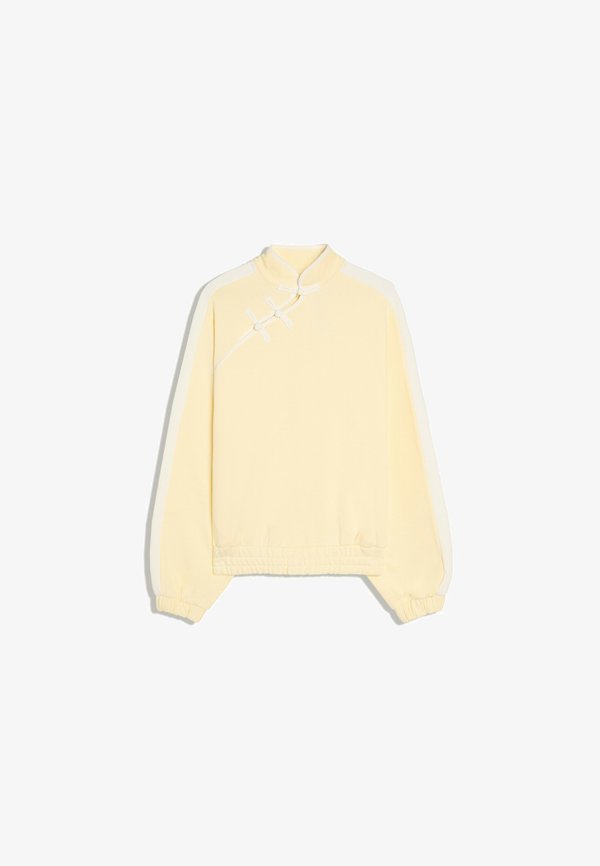 Bershka QIPAO NECK - JUMPER - Sweatshirt - yellow