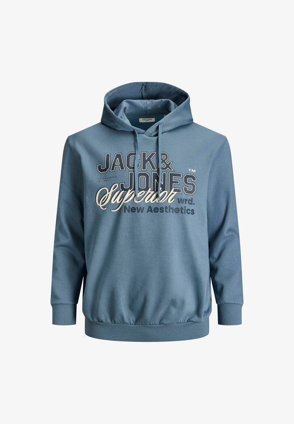 Jack & Jones Plus Size Logo - Hoodie - blue mirage