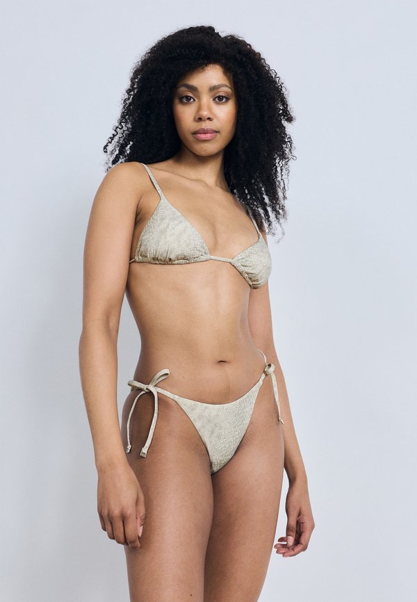 Calvin Klein Swimwear SIDE TIE BOTTOM ESSENTIALS - Bikini bottoms - tofu