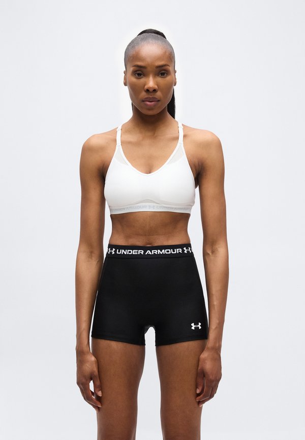 Under Armour CROSSBACK LOW - Light support sports bra - white/halo gray