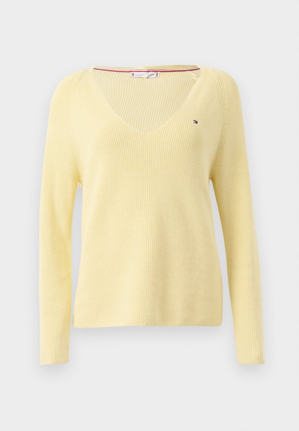 Tommy Hilfiger CARDI STITCH - Jumper - zesty yellow