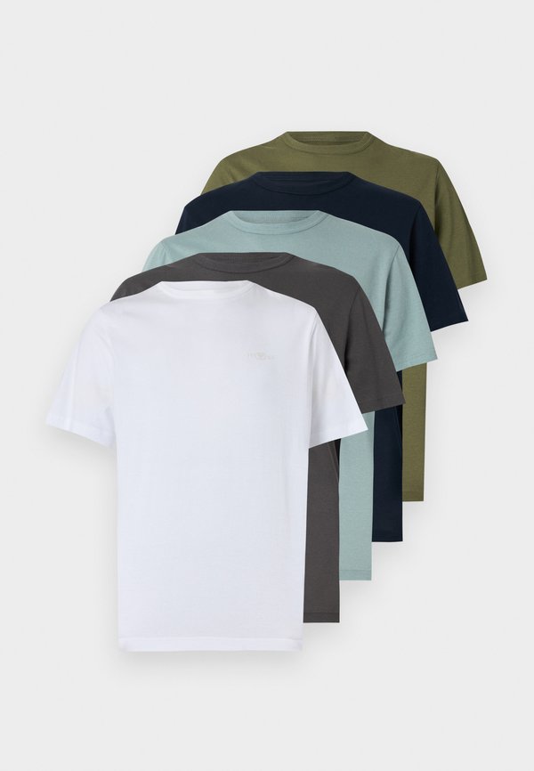 TOM TAILOR 5PACK - Basic T-shirt - white
