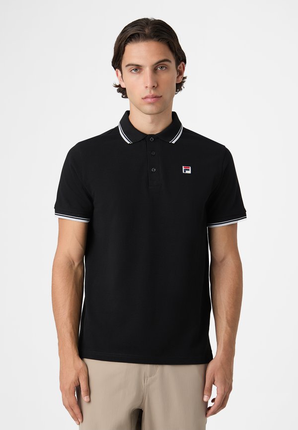 Fila BIELLA REGULAR TIPPED - Polo shirt - black