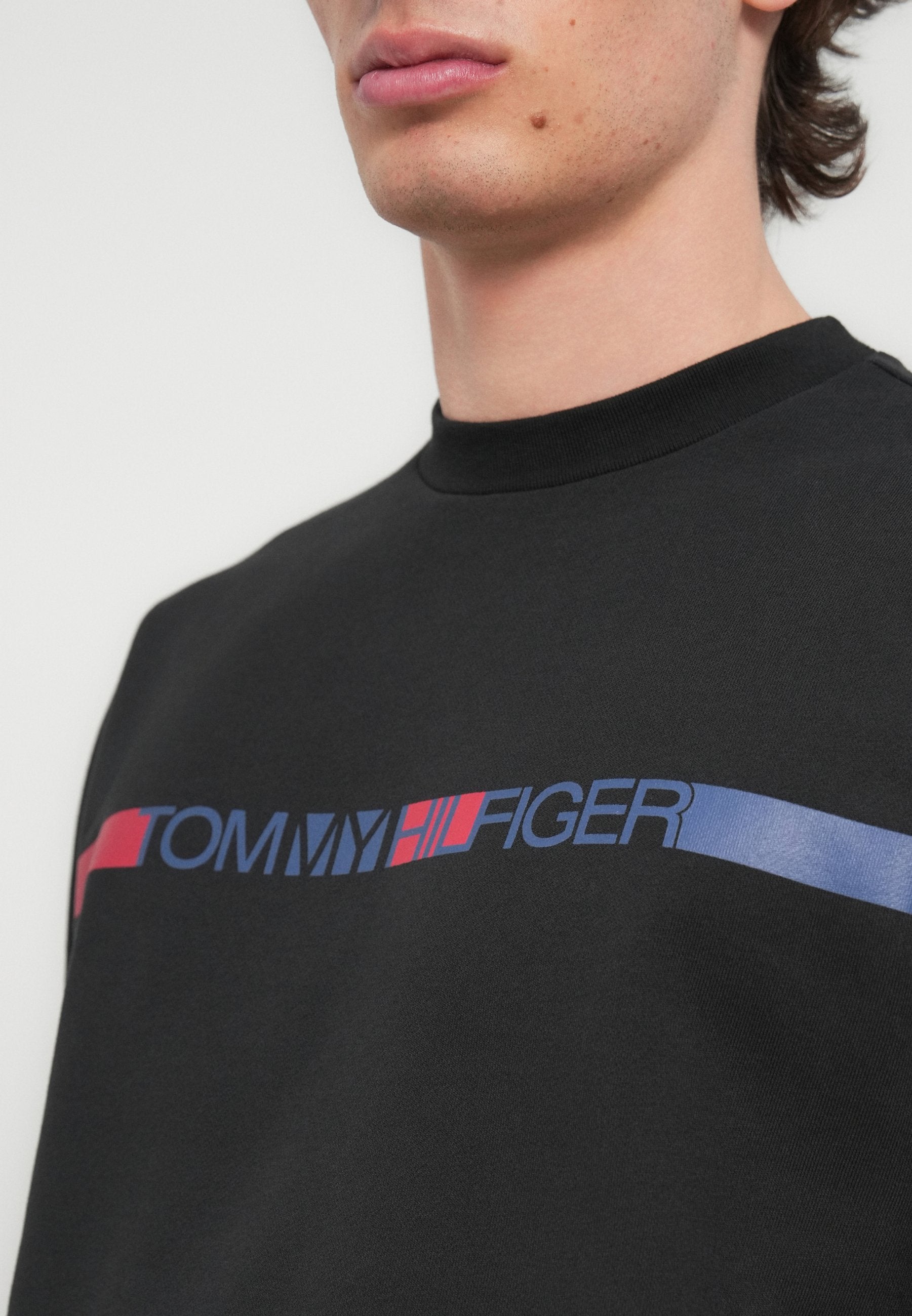 LOGO STRIPE FRENCH TERRY SWEATSHIRT Media 6
