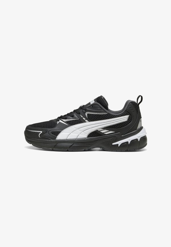 Puma MILENIO TECH SNEAKERS UNISEX - Trainers - black white silver