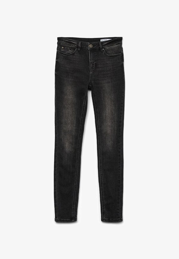 Vero Moda Skinny fit VMFLASH Mid rise - Jeggings - black denim