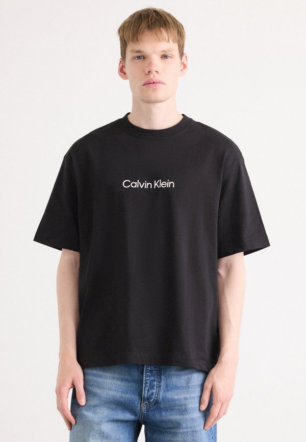 Calvin Klein STANDARD LOGO TEE - Print T-shirt - black