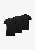 Levi's® CLASSIC SOLID CREW 3 PACK - Undershirt - jet black