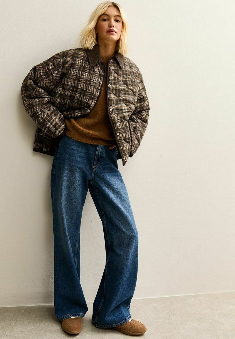 New Look  CHECKED CONTRAST TRIM QUILTED BARN