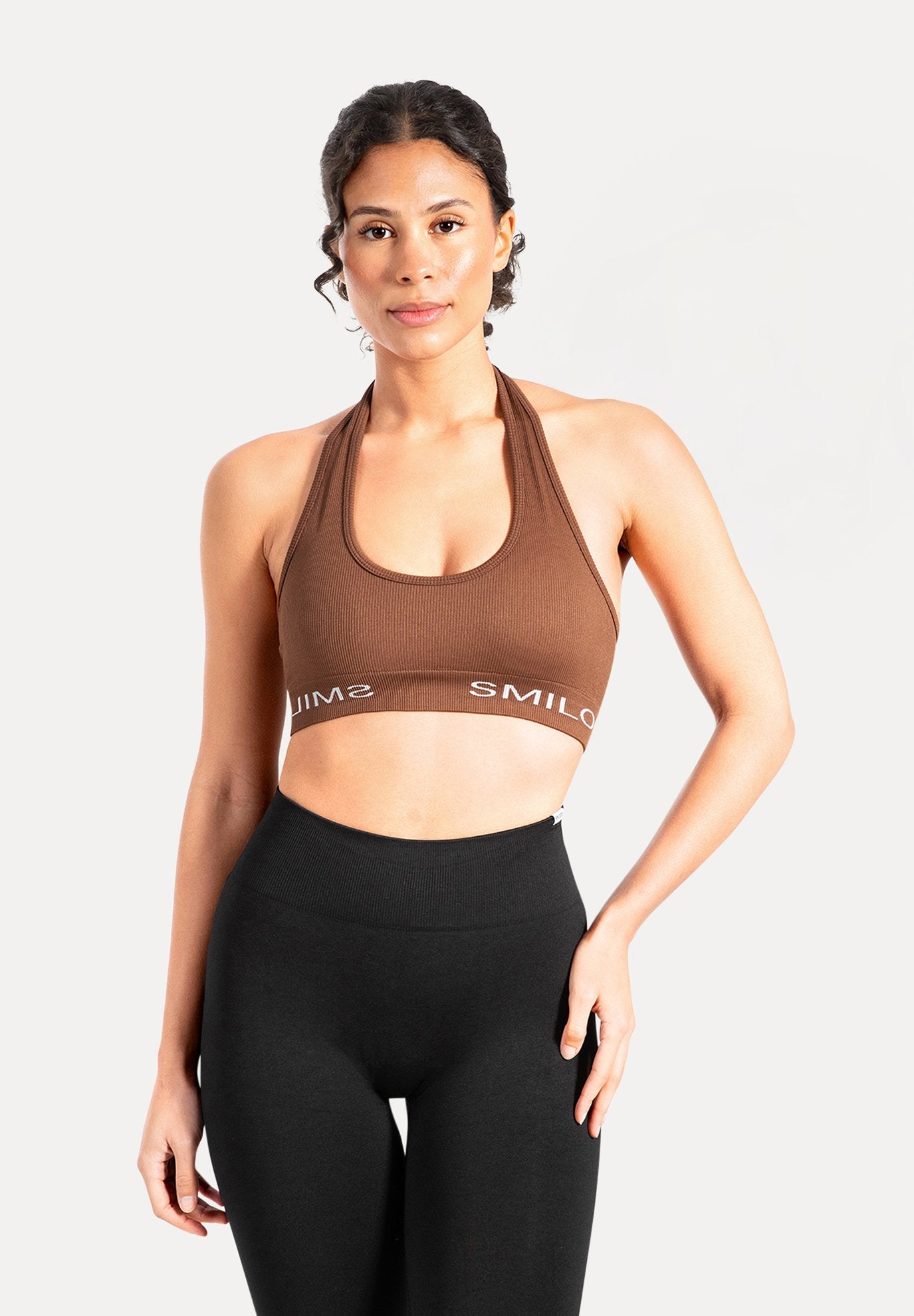 Smilodox AZURA RIBBED NECK HOLDER BRA