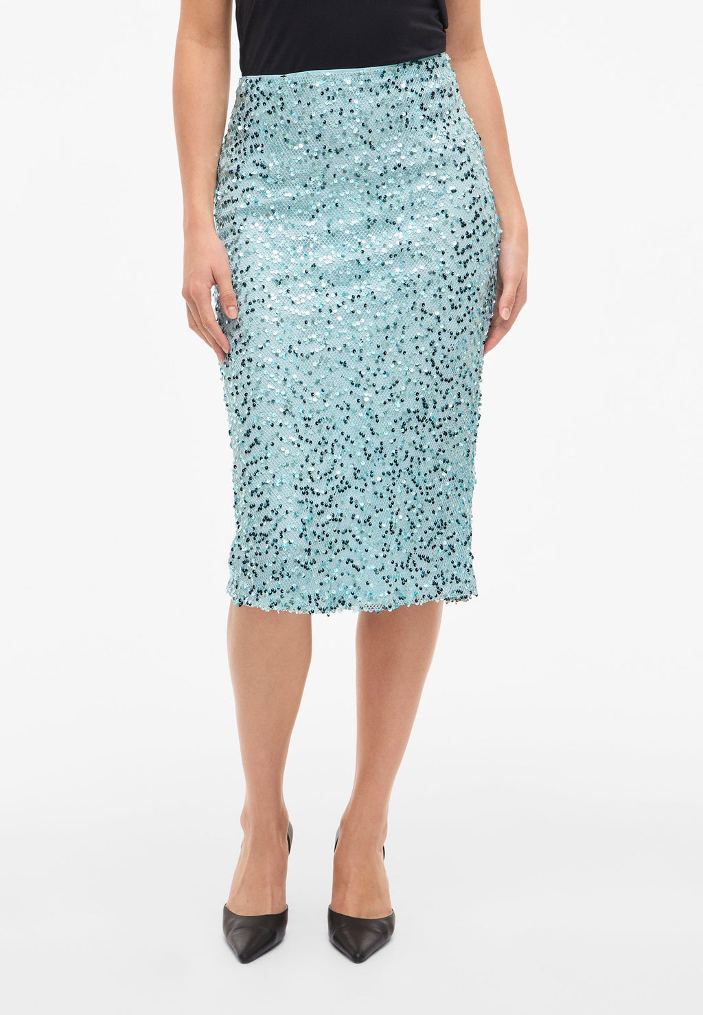 VILA VIADRIANA MIDI SEQUIN SKIRT