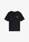 Tommy Hilfiger BRAND LOVE LEFT CHEST TEE - Basic T-shirt - black